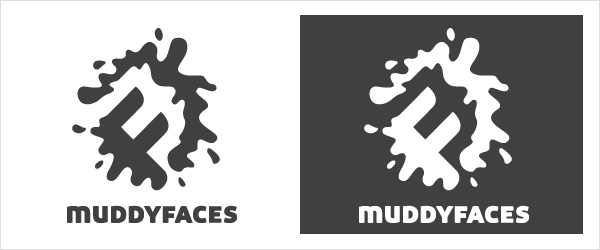 Muddy Faces Logo Black & White