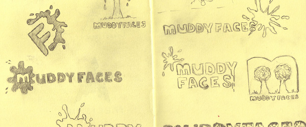 Muddy Faces Logo Sketches