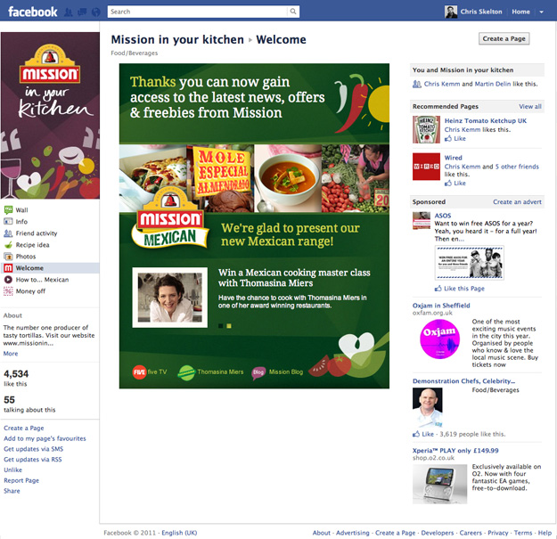 Mission Facebook Apps