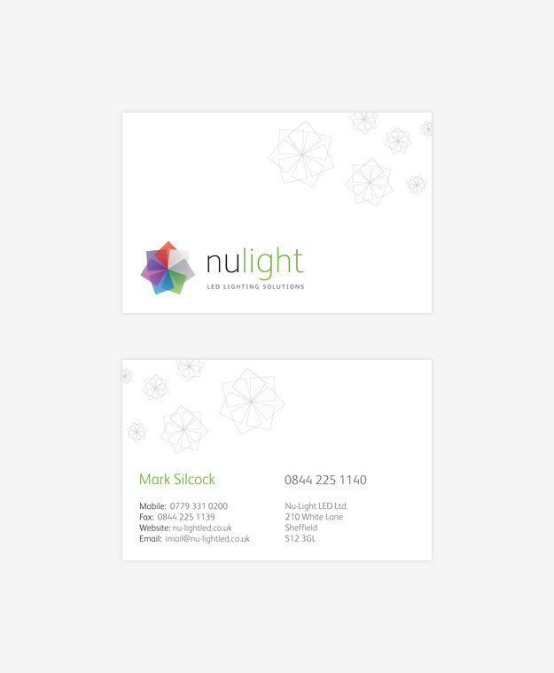 Nu-Light Business Cards