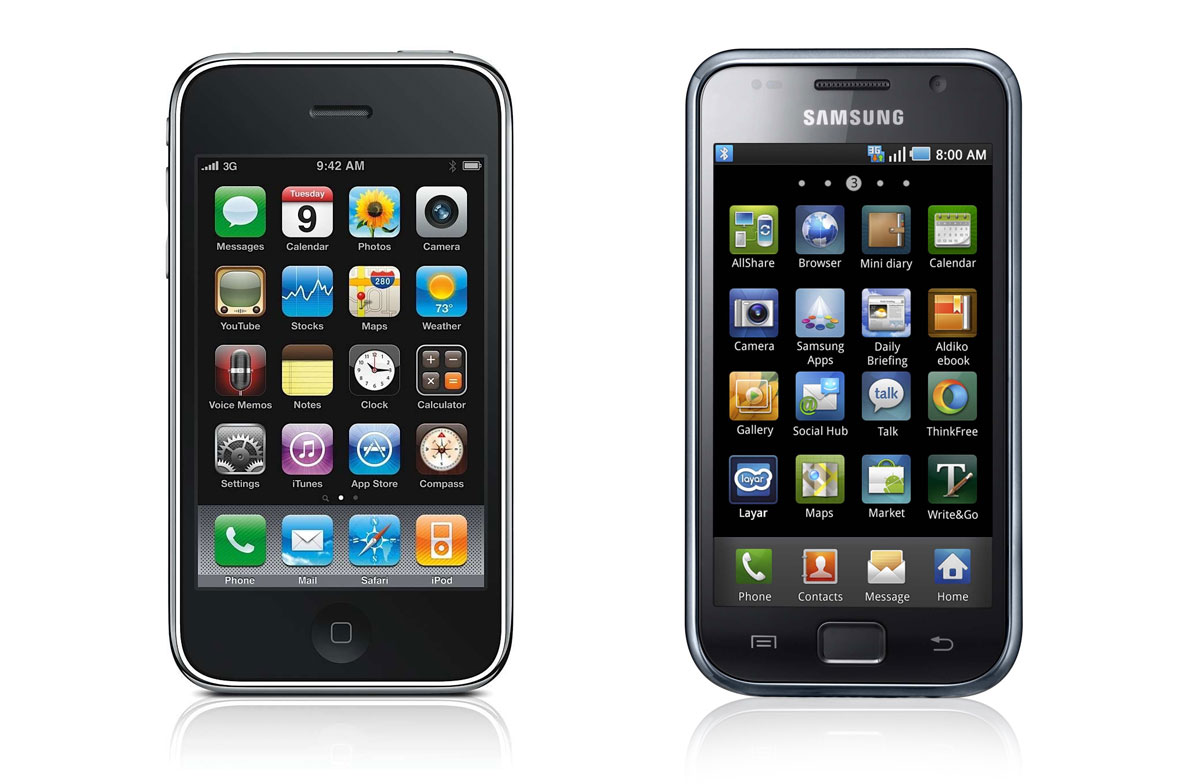 iPhone 3GS Samsung Galaxy S